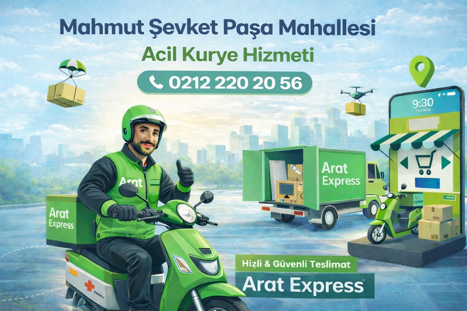  Mahmut Şevket Paşa Mahallesi Acil Kurye Hizmeti